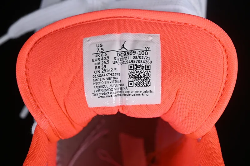 All categories Air Jordan Jordan series basketball shoes Air Jordan 1 Low Air Jordan 1 Low AJ1 Joe 1 white sesame low-top cultural and leisure sports sneakers DC9509-100